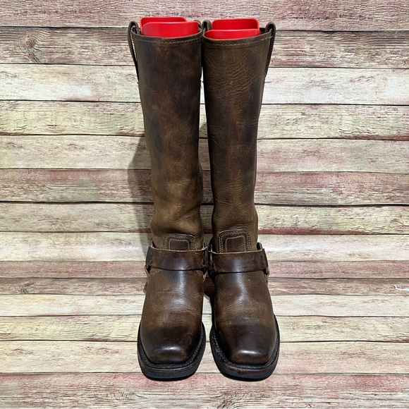 Frye Brown Leather 12R Harness - Picture 7 of 11